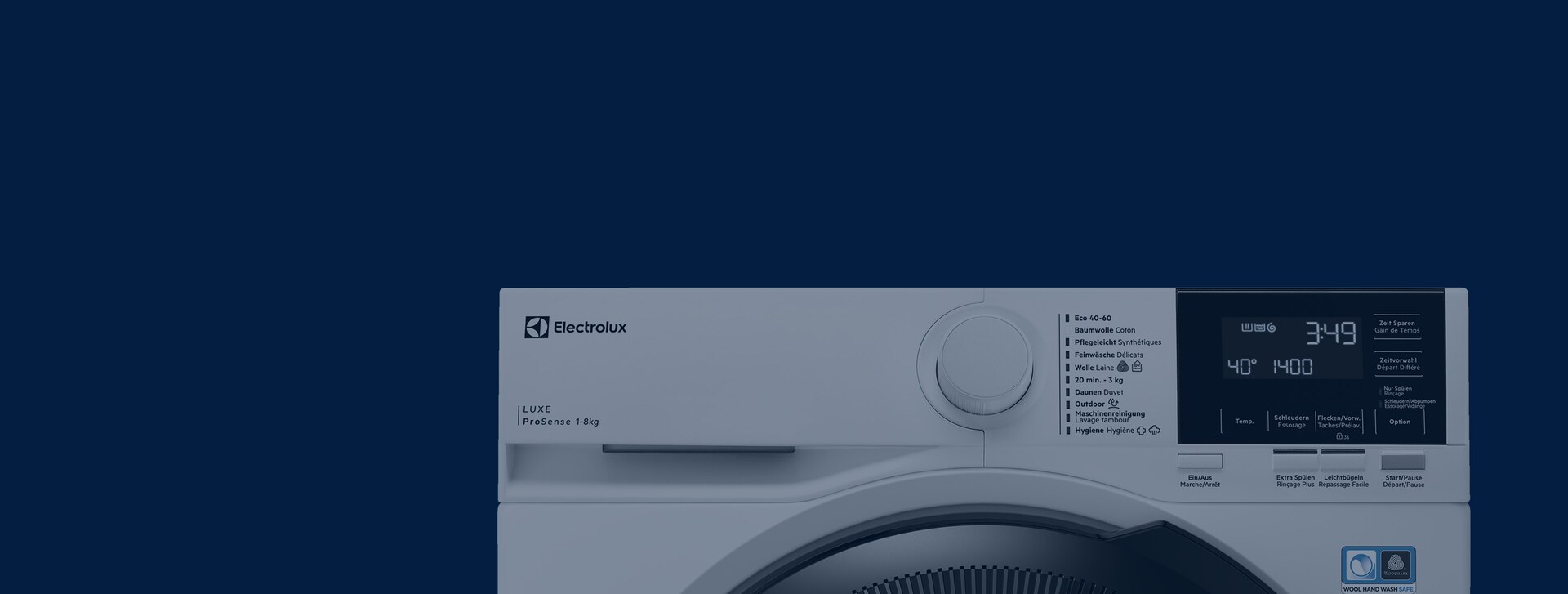 Capacité du lave-linge 8 kg